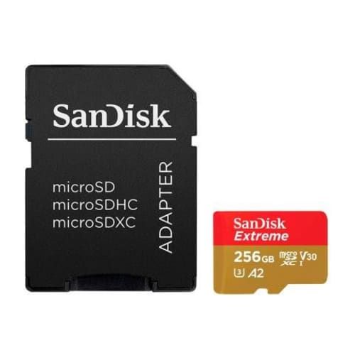 Tarjeta de Memoria MicroSD SanDisk 256GB+Adaptador