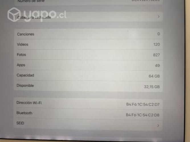 Ipad Pro 12,9 pulgadas 64 gb