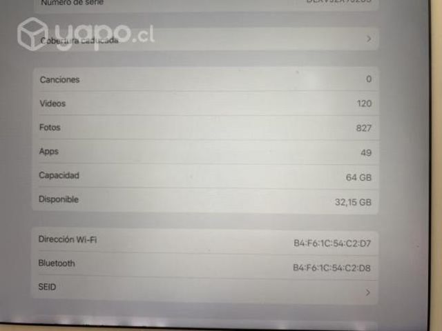 Ipad Pro 12,9 pulgadas 64 gb