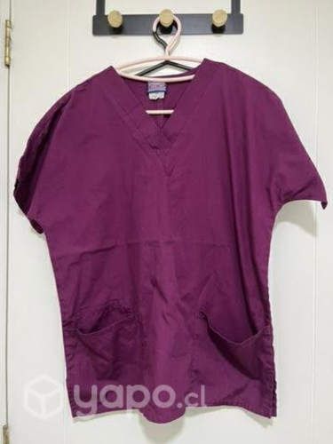 Camisa burdeo uniforme S