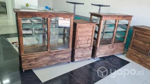 Vitrinas de madera estilo vintage