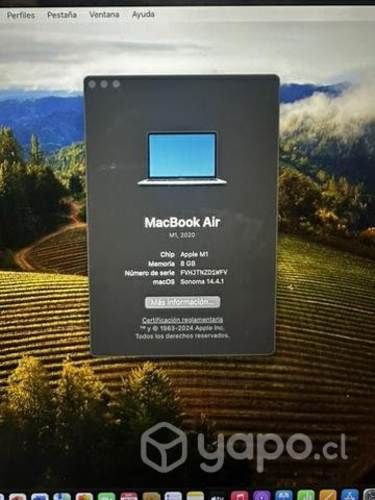 MacBook Air M1 8 GB 13,3 pulgadas Casi Nuevo