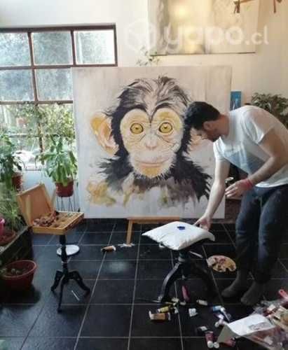 Cuadro mirada de mono