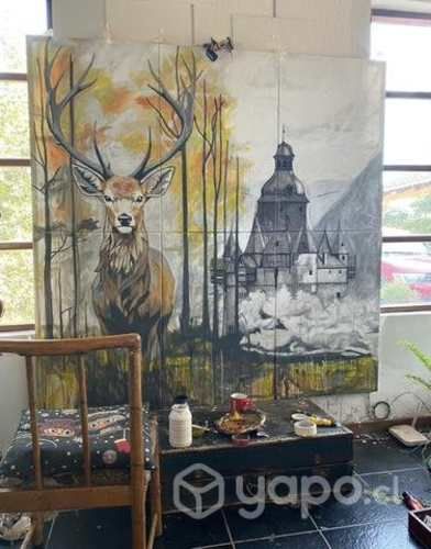 Cuadro mirada de alce