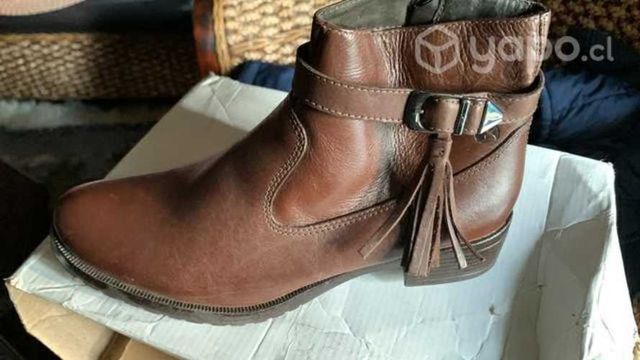 Original botín cuero embalado