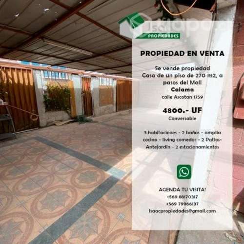 Casa en Calama sector Residencial