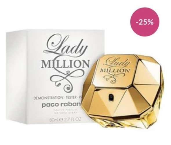 Tester Lady Million de Paco Rabanne Edp 80 ml