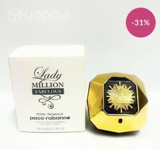 Tester Lady Million Fabulous de Paco Rabanne Edp 8