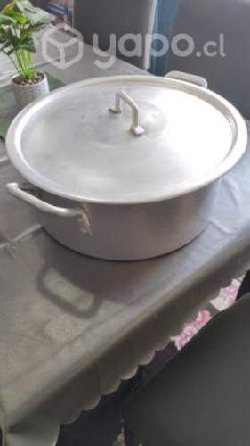 Olla grande de aluminio de 40x15