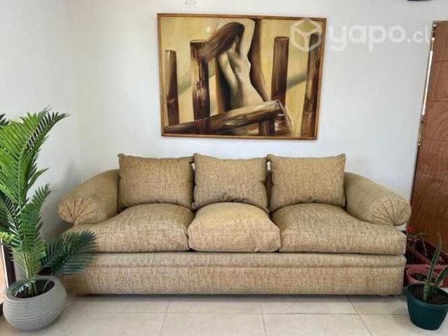 Sofá / Sillón 3 Cuerpos Color Dorado ORO