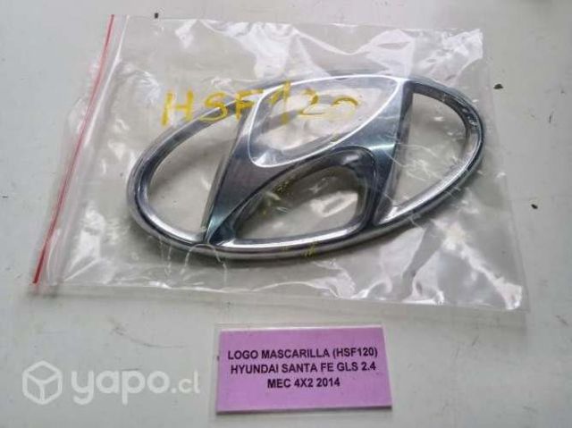 Logo Mascarilla (HSF120) Hyundai Santa Fe GLS 2.4