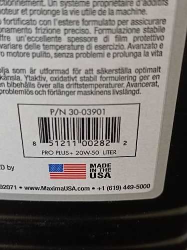 Aceite de moto full sintético Máxima