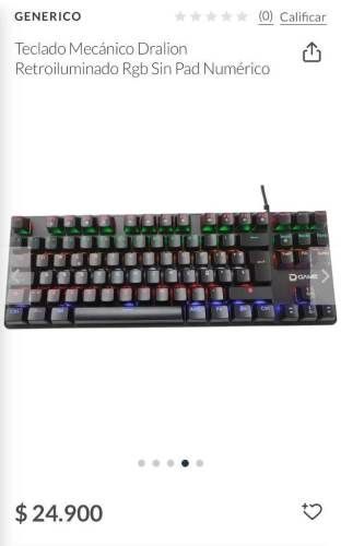 Teclado Gamer Retroiluminado