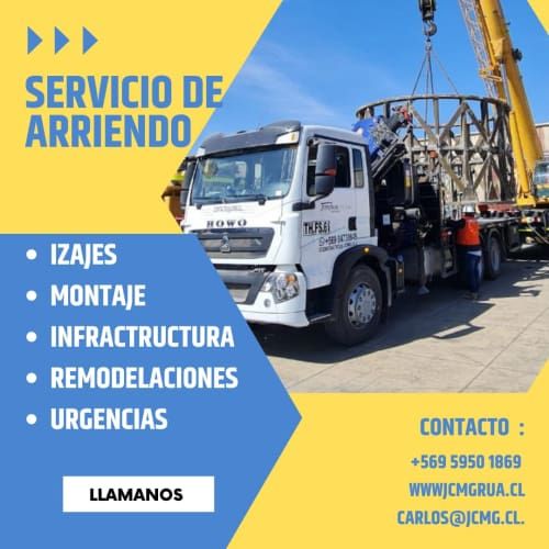 Arriendo de gruas horquillas y camiones plumas