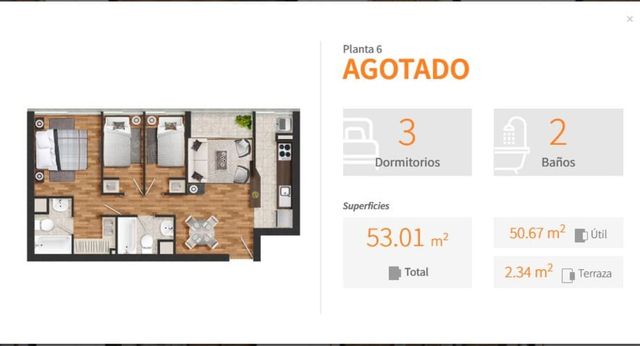 DEPARTAMENTO Fermín Vivaceta / El Molino