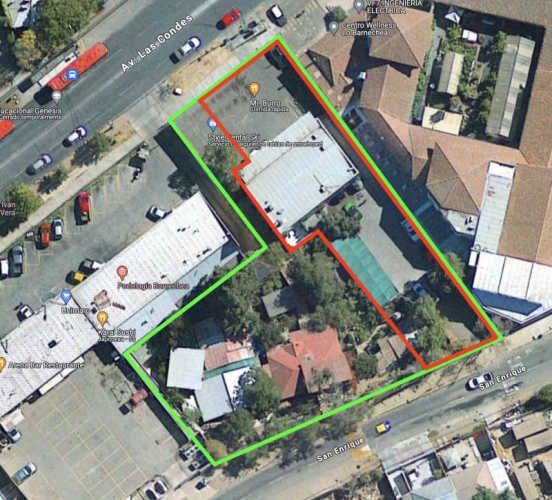 SITIO Propiedad de 2.400m2 en Avda. Las Condes