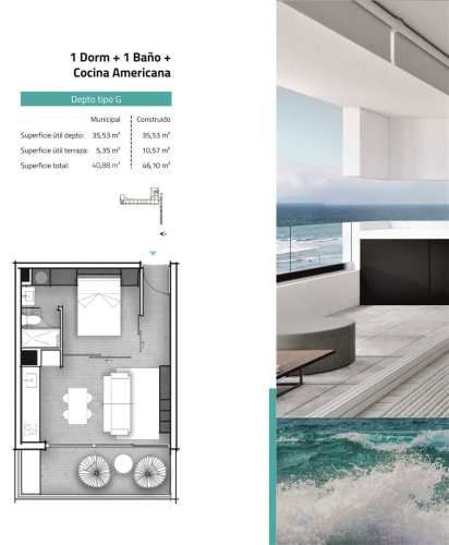 DEPARTAMENTO Avenida del Mar con Cuatro Esquinas