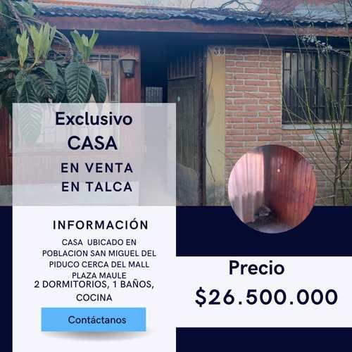 Casa CASA EN VENTA DE 1 DORM. EN TALCA