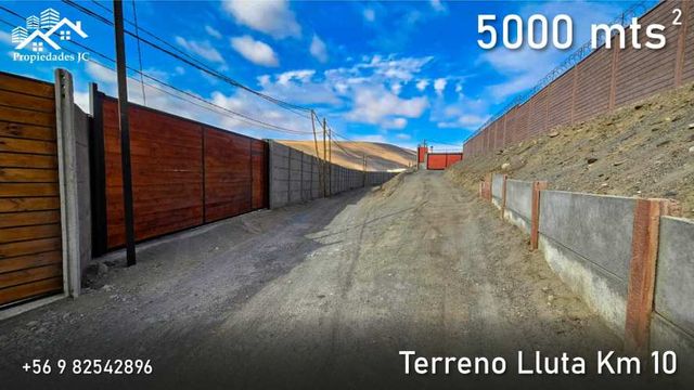 Terreno Lluta km10 Cercado, Piscina Fibra,5000mts2 - Arica