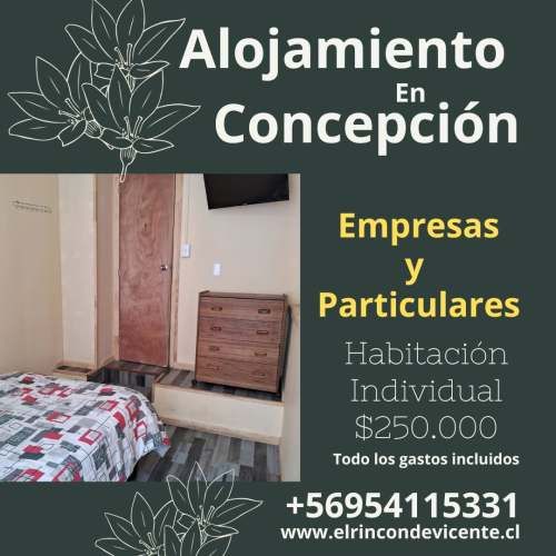 Habitaciones mensuales en concepcion centro