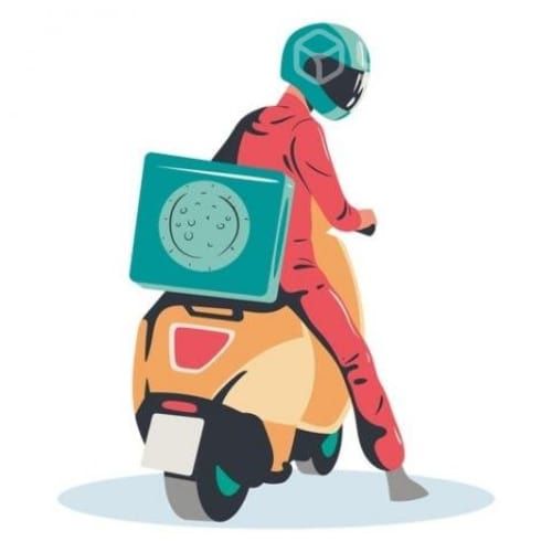 Repartidor con Moto para pizzeria Buin
