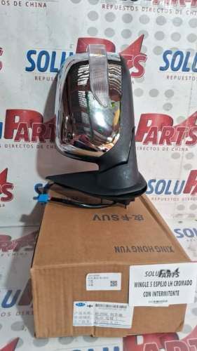 ESPEJO IZQUIERDO CROMADO CON INTERMITENTE PARA WINGLE 5