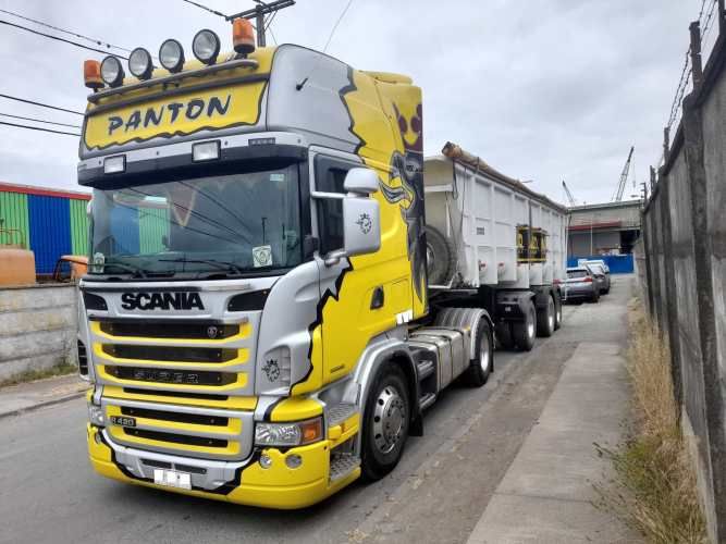 SCANIA R420 AÑO 2009 Y BATEA RANDON