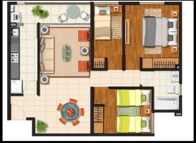 Se Vende Departamento de 3 Dormitorios 1 Baño en Condominio Caparrosa III Valor 2.950UF