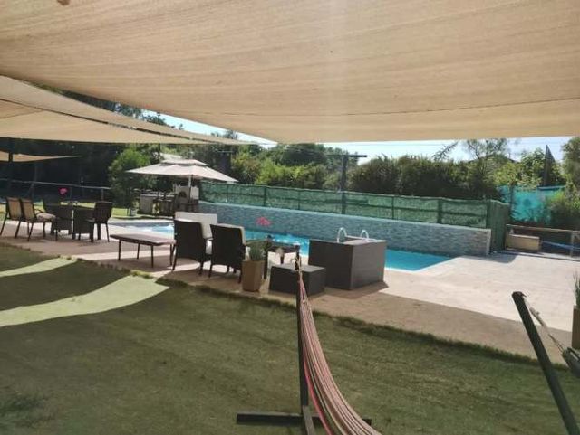 Parcela con casa, piscina y quincho en venta – Lampa $410MM