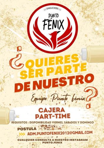 Cajera polifuncional part time de 30 hrs