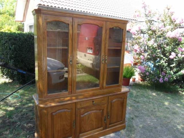 Vitrina Madera Impecable 2 Cuerpos // Por NO uso //