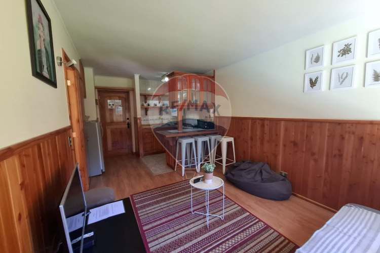 Se vende departamento amoblado 1d/1b/e. pucón