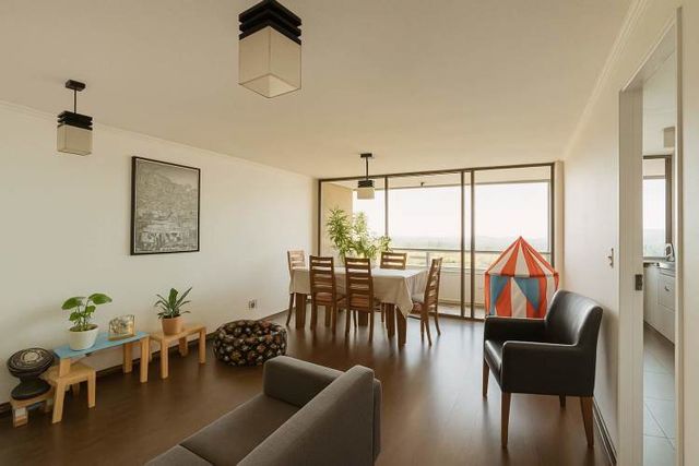 Acogedor Dúplex 2 dormitorios, dos baños, 2 terrazas, con Gran Vista y Excelente Ubicación en Ñuñoa - cercano a Barrio Italia