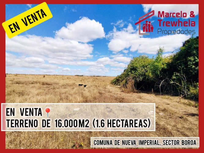 VENDO TERRENO 1.6 HECTAREAS, COMUNA DE NUEVA IMPERIAL. CODIGO #1009