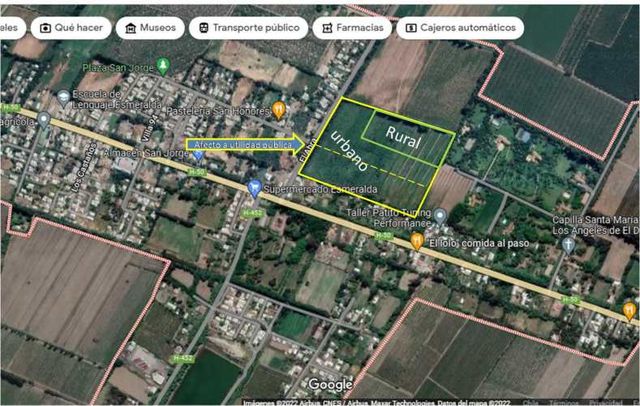 Gran Terreno Urbano/Agro Residencial ¡Cerca Ruta 5 Sur!