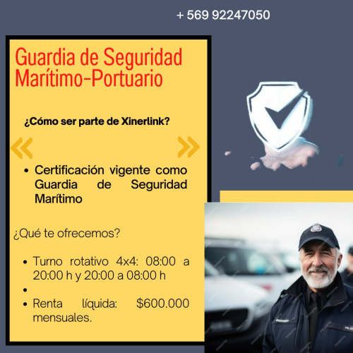 Guardia de Seguridad Marítimo Portuario Turno 4x4