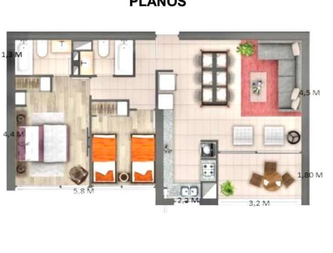 2 dormitorios Terrazas de sol