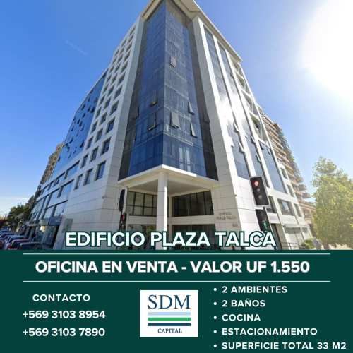 VENTA OFICINA CENTRICA PLAZA TALCA
