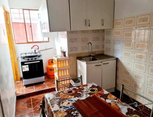 Mini depto amoblado 2 habitaciones 1 baño y 1 cocina