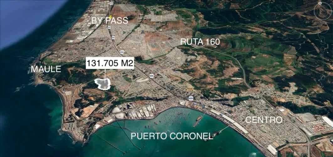 Terreno de 131.705 m2, camino a Schuager, Coronel