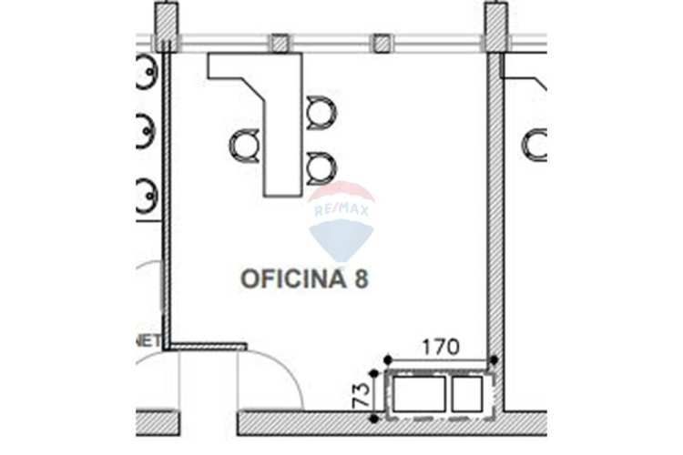 Arriendo de oficina en edificio o'higgins