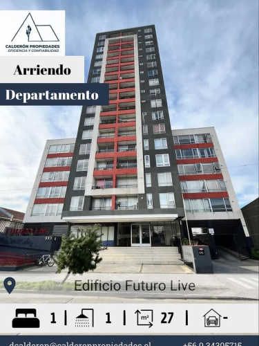 Se arrienda departamento Home Studio amoblado Edificio Futuro Live en Concepción