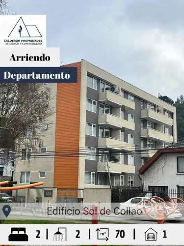 Se arrienda hermoso departamento ubicado en Collao Edificio Sol de Collao en Concepción