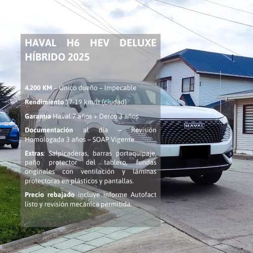 Haval H6 HEV - 2025 - 4200 km - Con Garantía