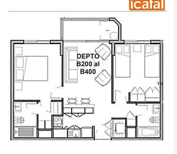 Vende depto 3dormitorios, 2 baños,est. bodega, San Miguel