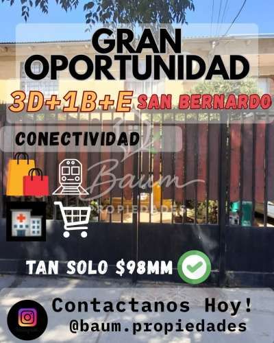 Venta de casa en San Bernardo