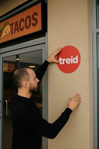 Implementadores de publicidad con Moto