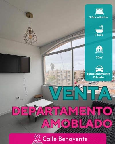Oportunidad! Se vende depto centro amoblado en La Serena