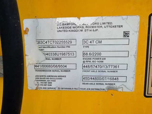 Retro excavadora JCB año 2014 impecable