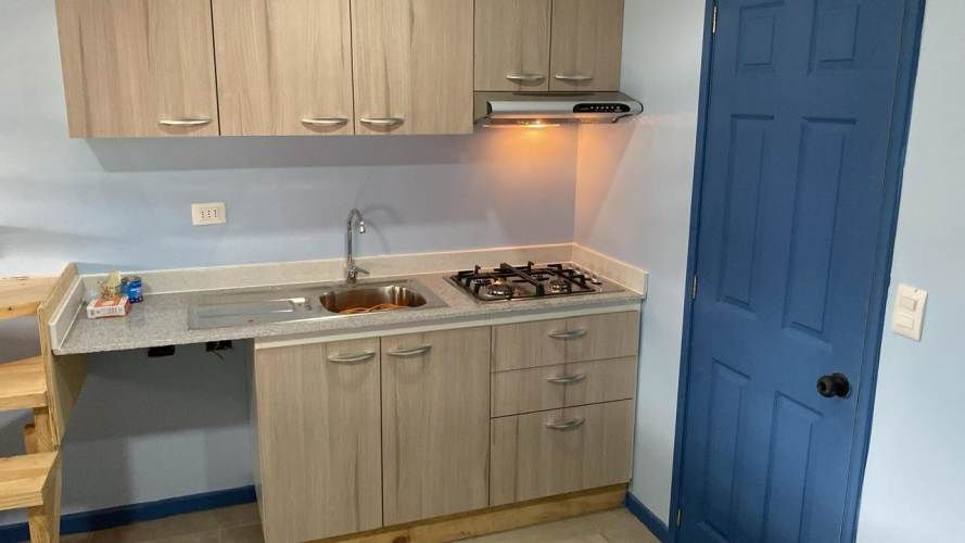 Cabaña semi amoblada, dos dormitorios.